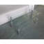 Table basse transparente en verre transparent, table basse en verre trempé pour le salon