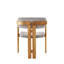 Chaise d'appoint moderne en velours, brun clair et chêne, 22,8 po x 29,9 po x 19,3 po | Structure 100% bois, tissu contreplaqué et velours | Design scandinave élégant, capacité de 400 lb | Parfait pour le salon et le bureau personnel-1744427936-1744427939