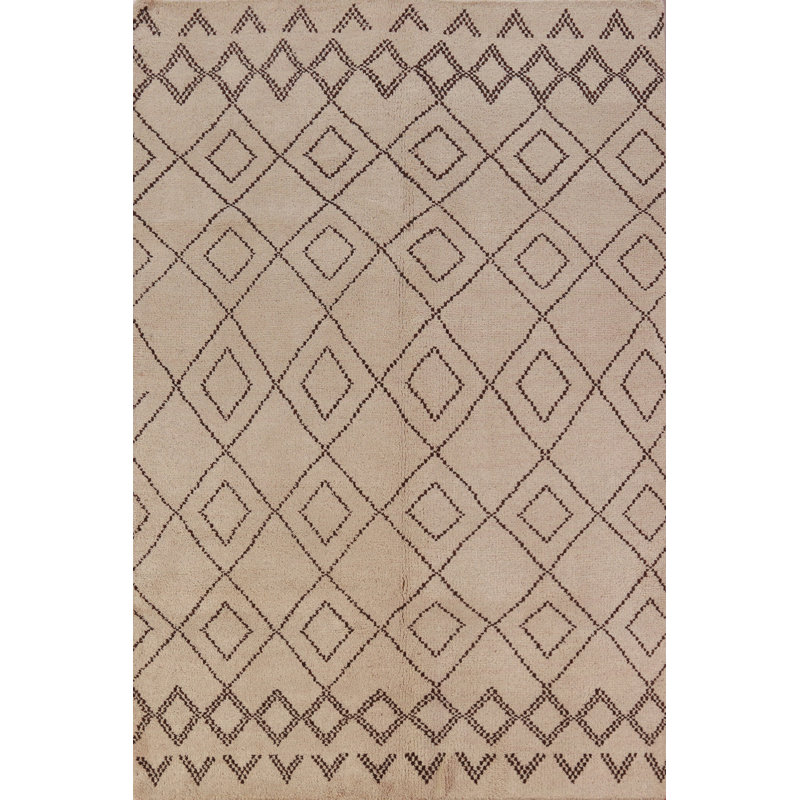 Tapis oriental à motif treillis marocain 5 x 8
