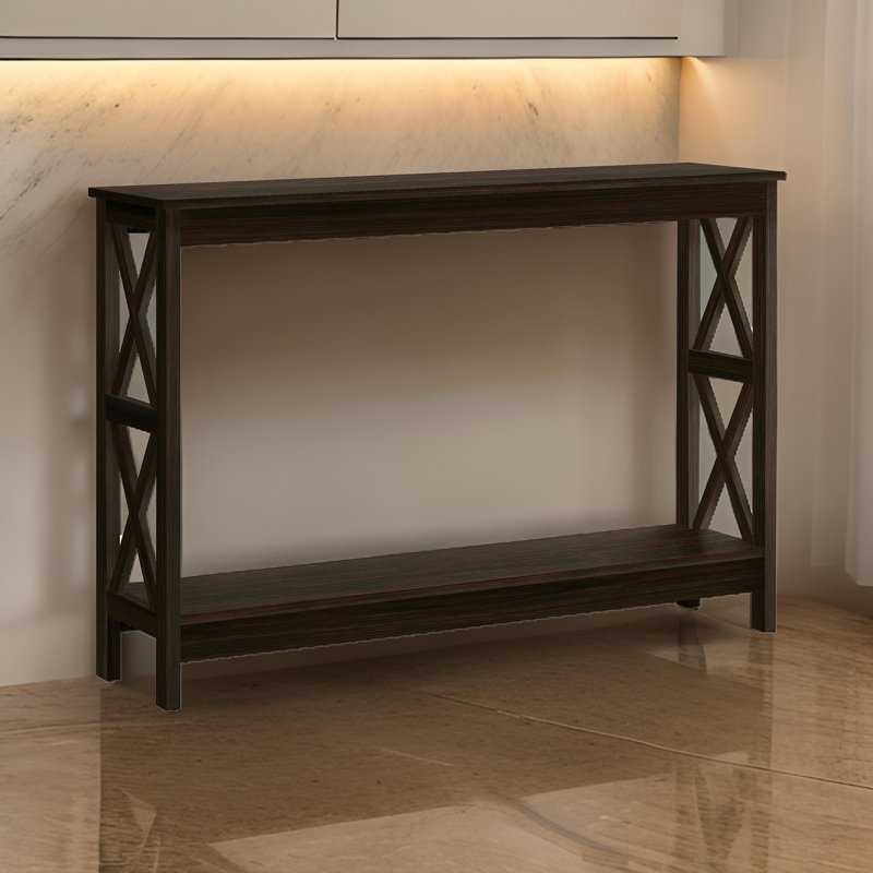 Contemporary Modern Accent Console Table, Espresso