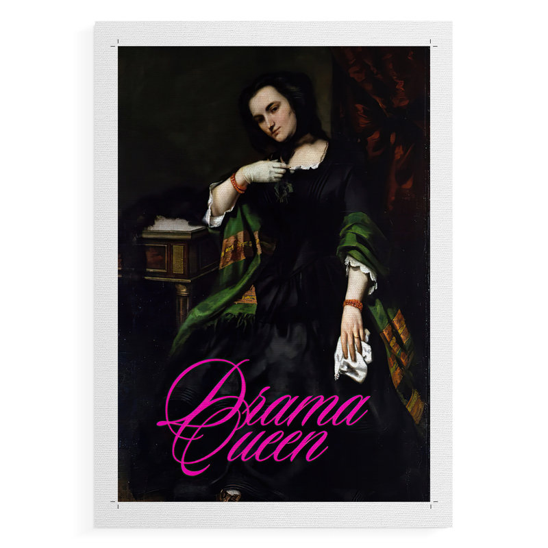 Masterful Snark - Drama Queen - Impression sur toile seulement - NON-CADRE, H 27 po x l 18 po