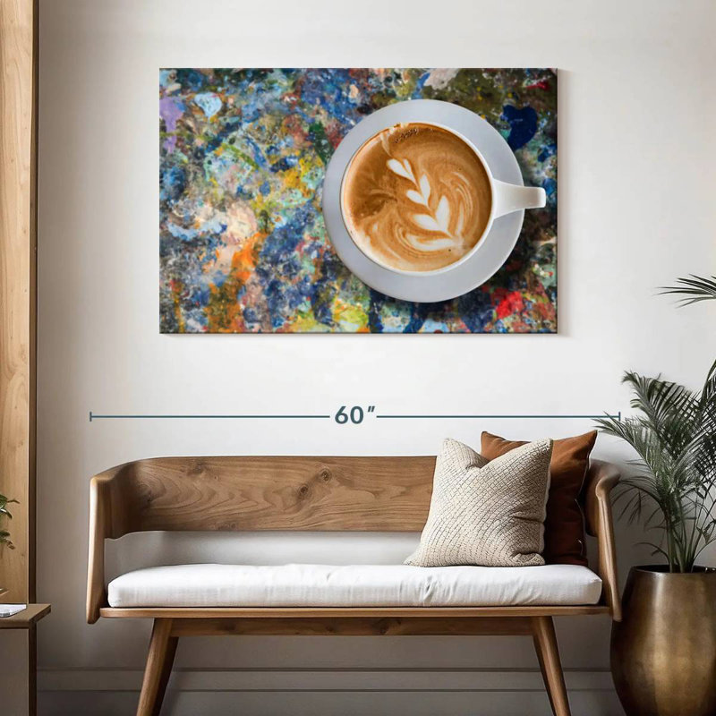 Yarlin Creative Latte Coffee, 30" H x 45" W