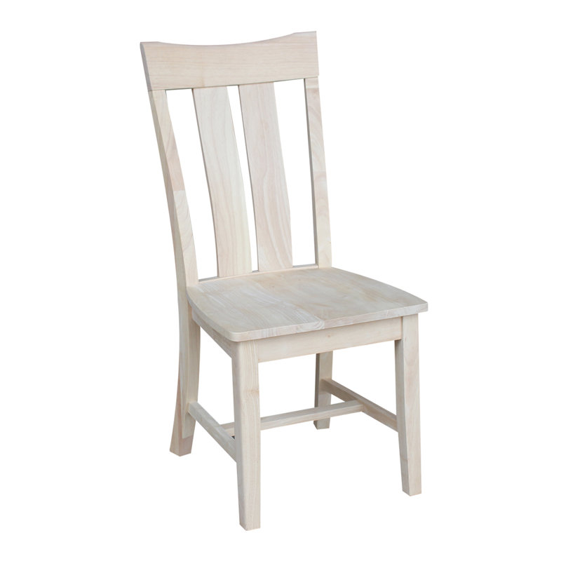 Chaise en bois massif Delisca, Non fini