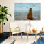 «Coastal Beach» IDÉE4WALL, art mural sur toile, scène romantique de la mer, reproduction d'art encadrée-67534622