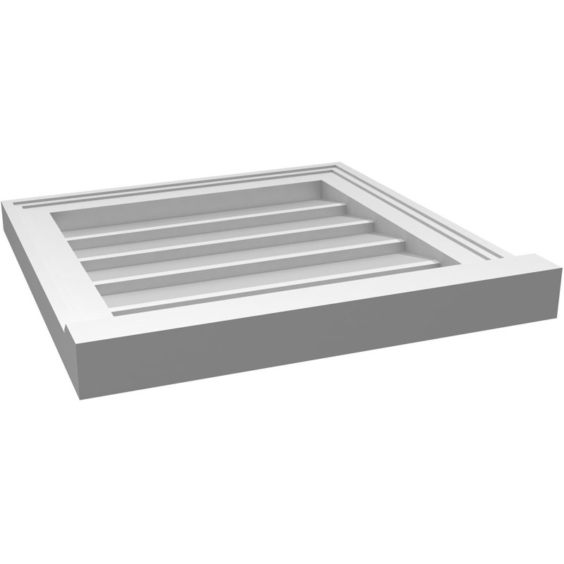 Cadre de seuil Brickmould, brun clair apprêté, H 18 po x l 18 po x P 2 po