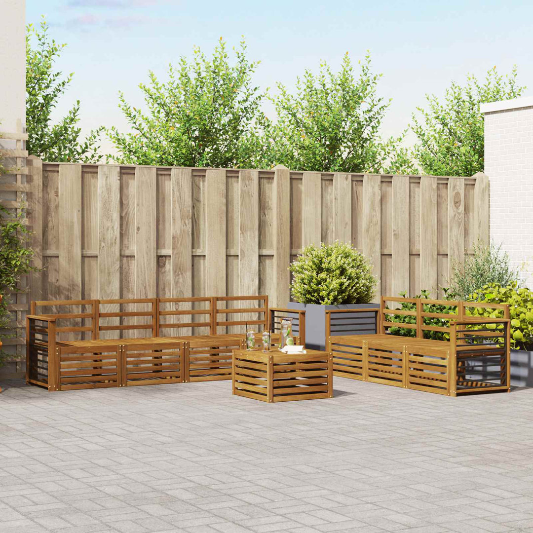 Sofa Sets Solid Acacia Wood Outdoor Sectional Garden Furniture Modern