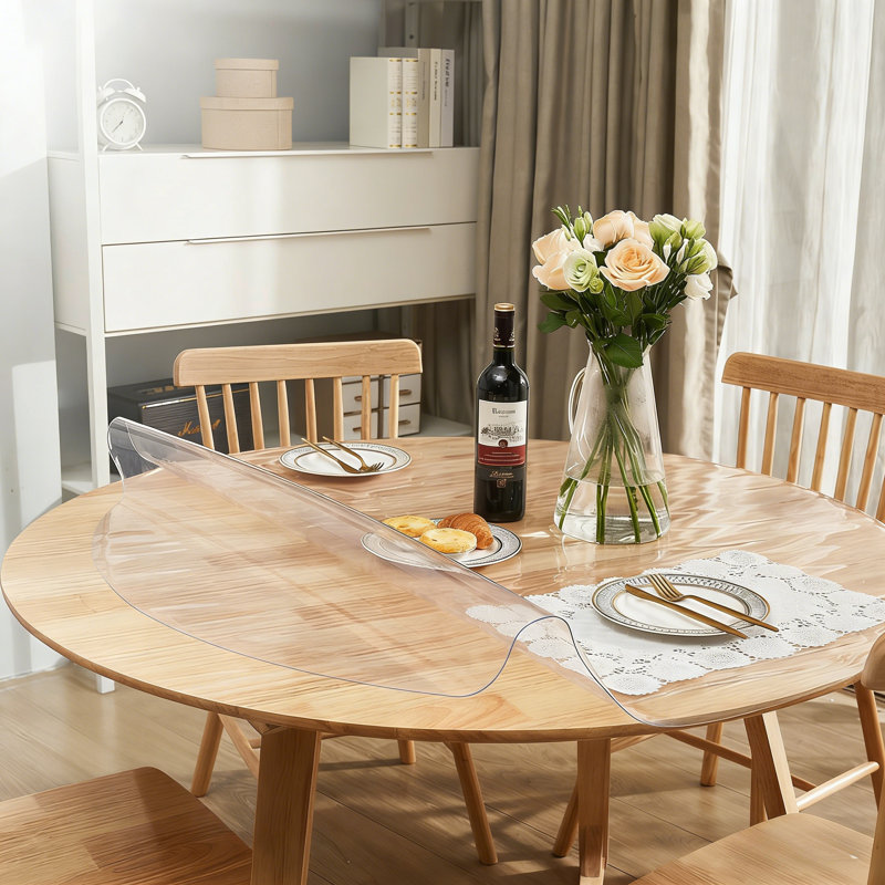 Housse de protection transparente pour table