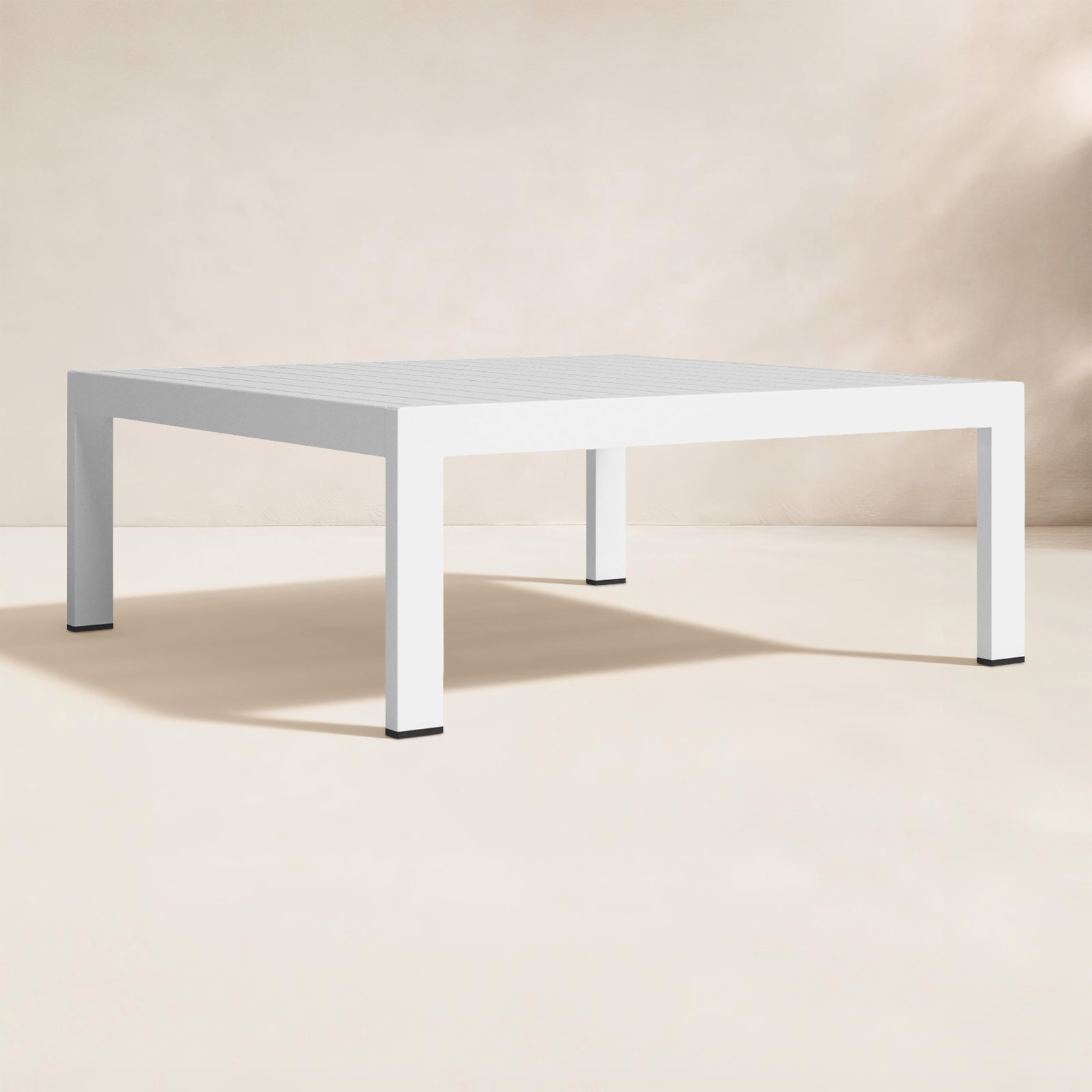 Novae 31" Patio Table, White