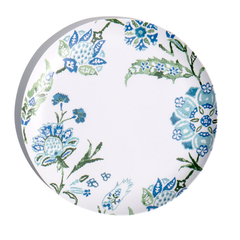 Assiette plate en mélamine 10,5 po Chivon, ensemble de 6