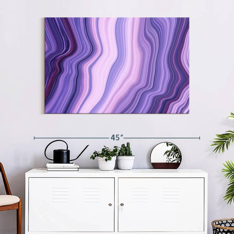 Avery Abstract Purple Layers, 26" H x 39" W