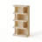 Practical Solid Wood Asymmetrical Open Shelving Unit-886653136