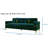 86 Inch Modern Velvet Sofa-1783556916