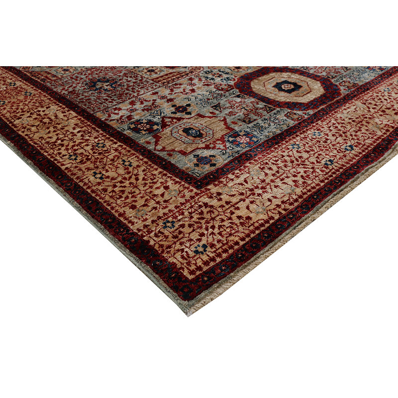 Aryana Wool Oriental Area Rug in Red
