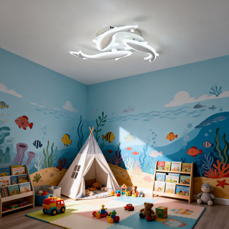 Altynbek Acrylic LED Semi Flush Mount