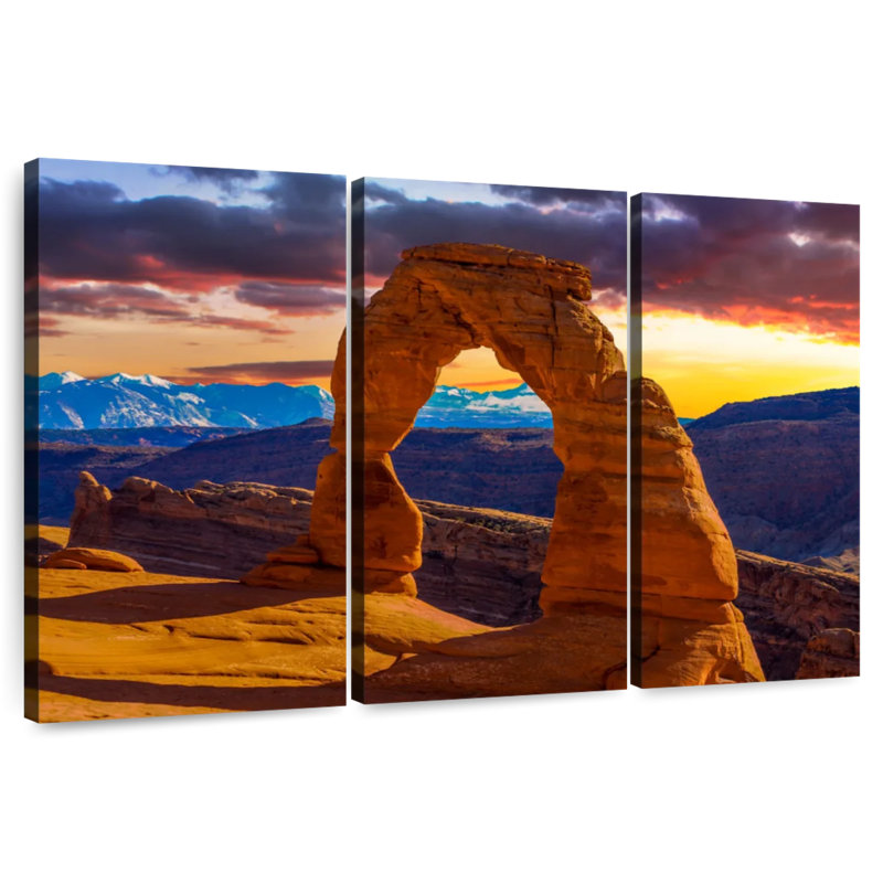 Alvord Arches National Park Sundown, 42" H x 65" W