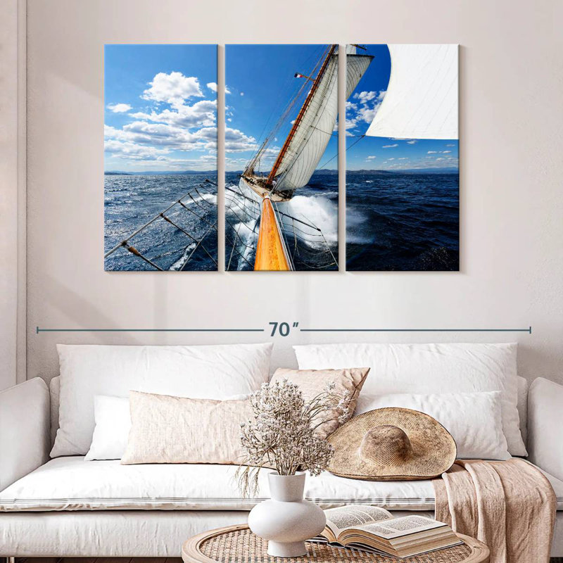 Mehar voilier à Saint Tropez, H 32 po x l 50 po