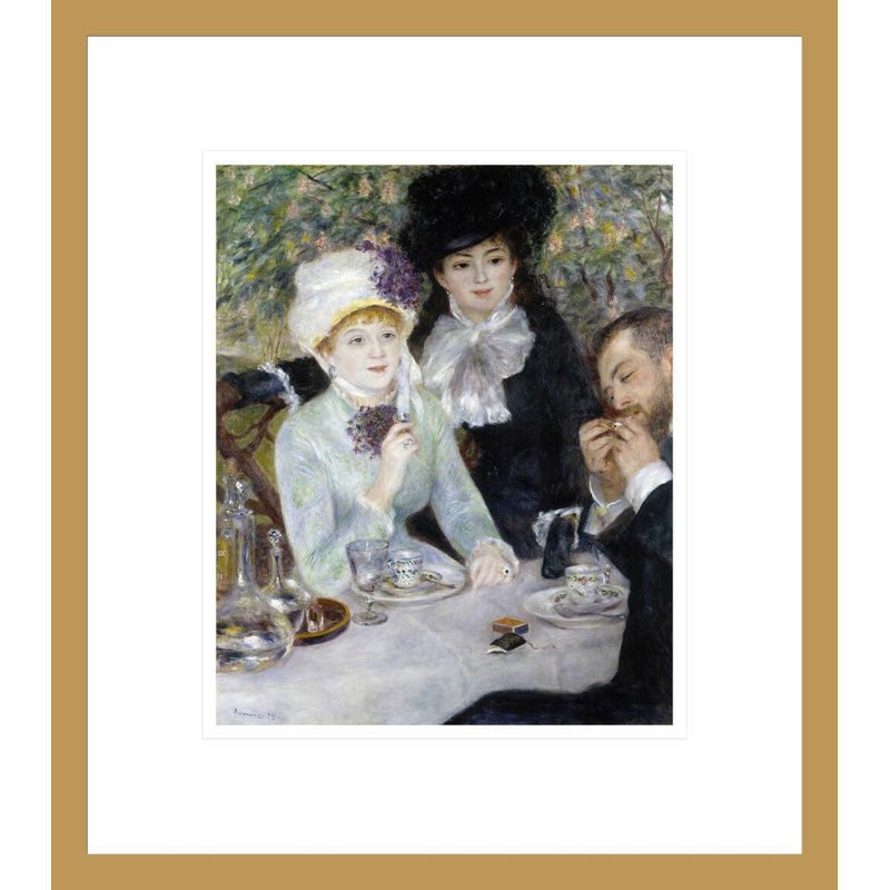 Après le déjeuner, Pierre-Auguste Renoir, impression giclée sur cadre, H 15,56 po x l 13,75 po