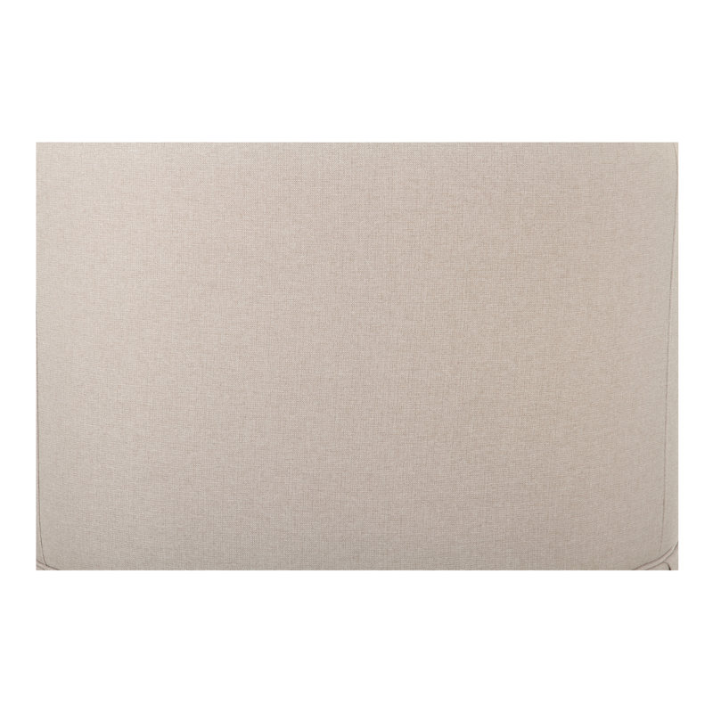 Milo Swivel Chair, Beige Polyester