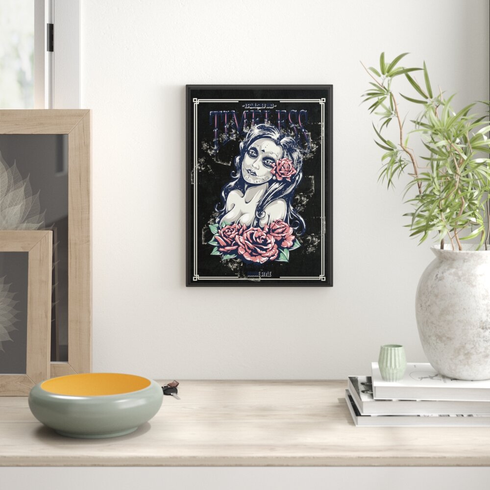 Gerahmtes Wandbild Timeless black