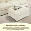 Canapé modulaire en U 6 places en chenille avec 2 repose-pieds-1843461202