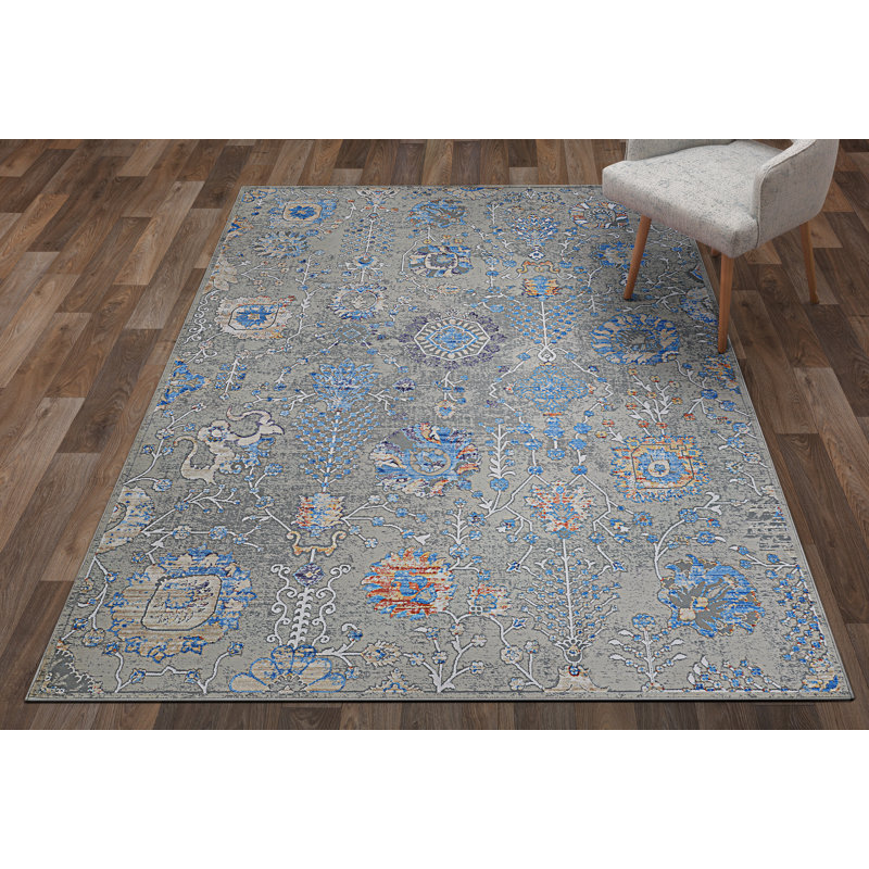 Dougray Floral Indoor Rug, Rectangle 3'11" x 5'6"