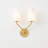 2- Light Frosted Opal Glass Wall Sconce