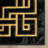 Fairmont  Marble Abstract Black Gold Glam Area Rug for Living Room, Bedroom, Dining Room and Hallway-98591049