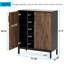 Organisateur de vestibule moderne avec 5 tablettes réglables et un rangement pour chaussures dissimulé pour le vestibule ou la chambre à coucher.