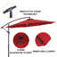 Parasol en porte-à-faux 10 pi Erbe-815474377