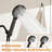 High Pressure 2-Setting Full Handheld Shower Head With Stainless Steel Hose