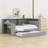 Wood Platform Bed with Upholstered Headboard, LED Lights, Charging Station, Storage Shelves, Trundle Bed & Desk-656764934