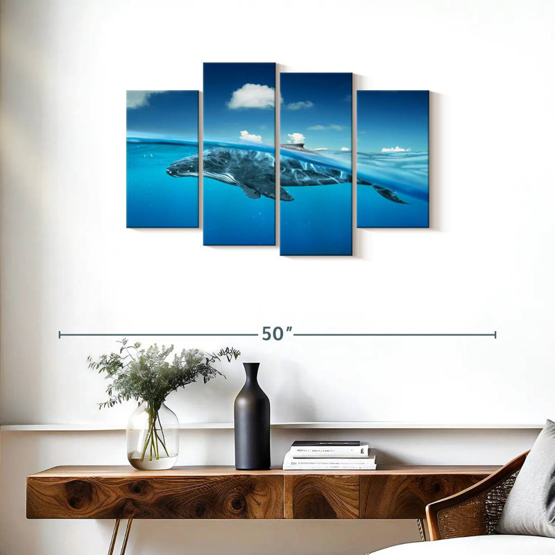 Brampt Whale Below The Surface, 22" H x 36" W