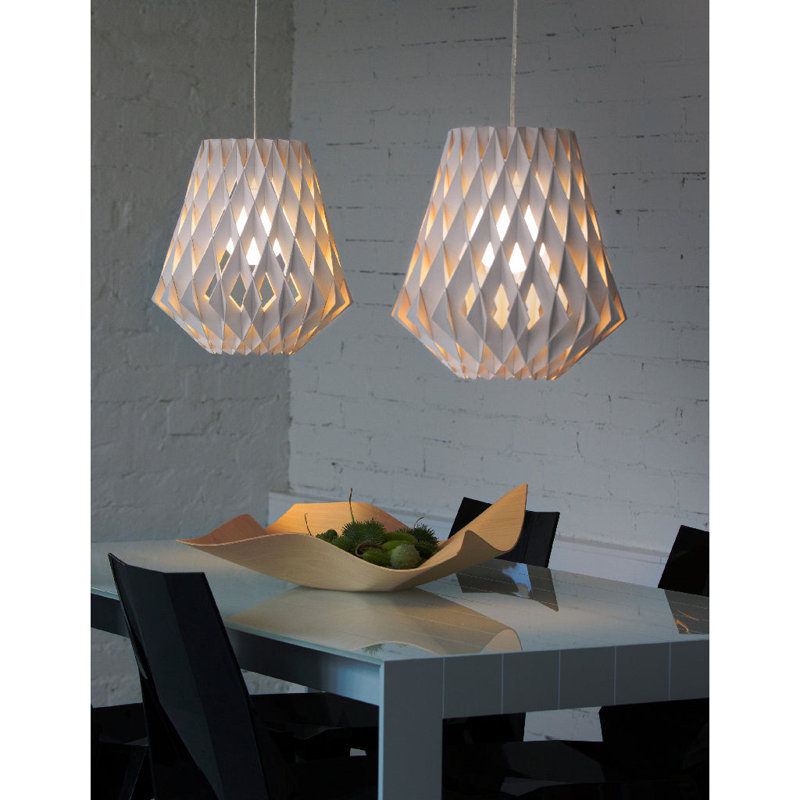 Pilke 1 - Light LED Pendant, Black Stained