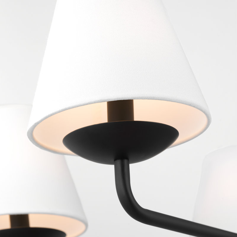 Albion Medium Chandelier, Midnight Black
