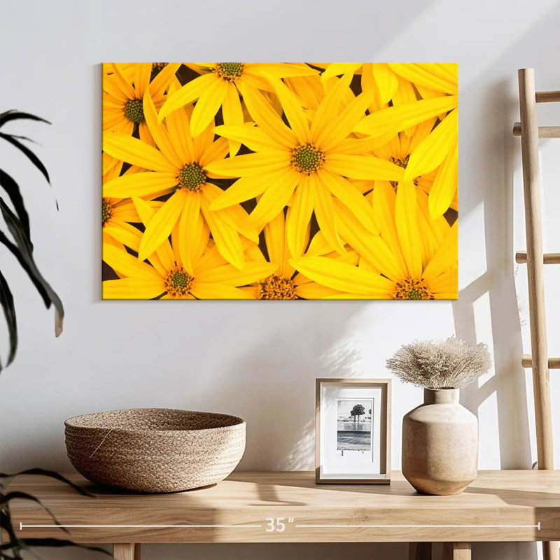 Fleurs jaune vif Harnek, H 16 po x l 24 po