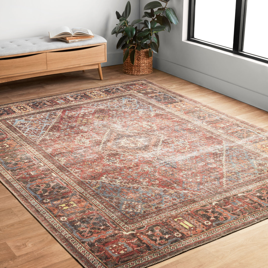 Akrish Oriental Indoor Rug Bungalow Rose Rug 