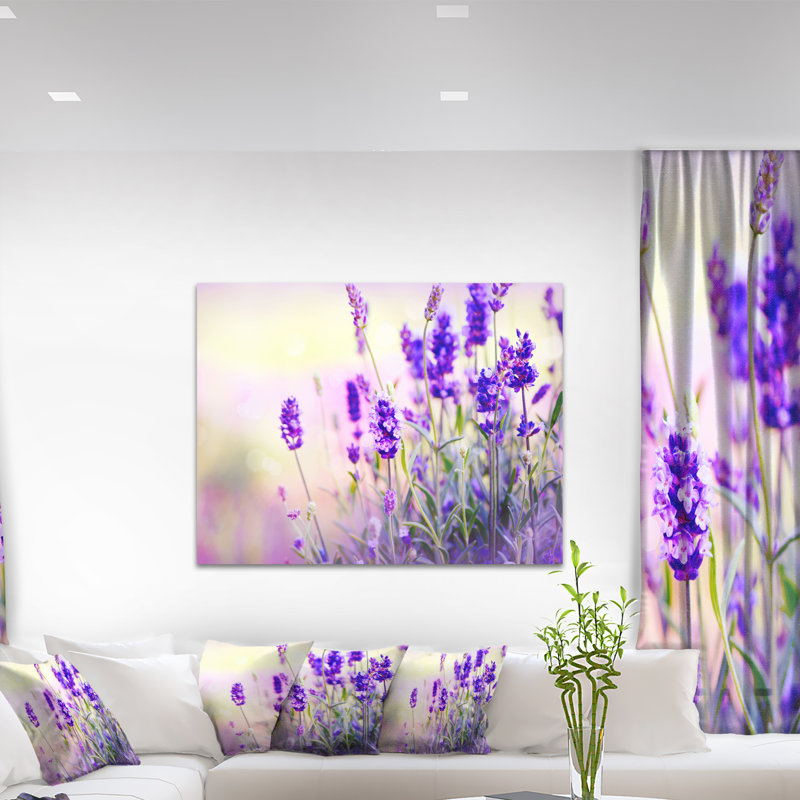 " Purple Lavender Field ", 30" H x 40" W x 1" D