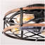 Ventilateur de plafond de type montage 19 po, moteur réversible, télécommande CC, ventilateur de plafond à 6 vitesses, minuterie, pour le salon, la chambre à coucher ou la salle à manger - ampoules non incluses