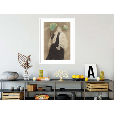 Portrait of the Artist's Mother by Mary Cassatt -Framed Giclee Print