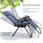 Chaises d'extérieur inclinables avec coussins et porte-gobelets Nestl-113072906