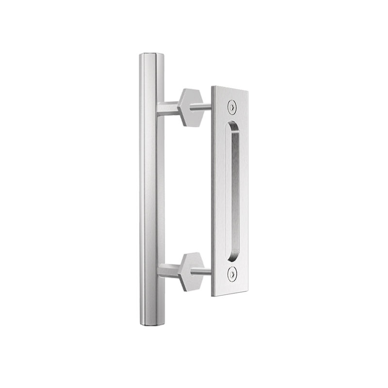 Poignée de porte hexagonale en acier inoxydable