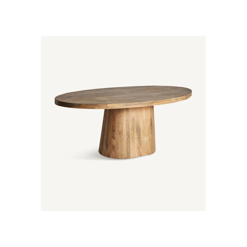Mersch Oval Solid Wood Dining Table, 31"H x 39"W x 79"L
