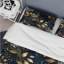 Ensemble de housse de couette Midnight Blue And Golden Floral-1836157851