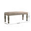 Banc rembourré à têtes de clou