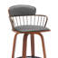 Chaise Wiz, similicuir à lattes