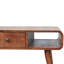 Table basse incurvée caramel miel