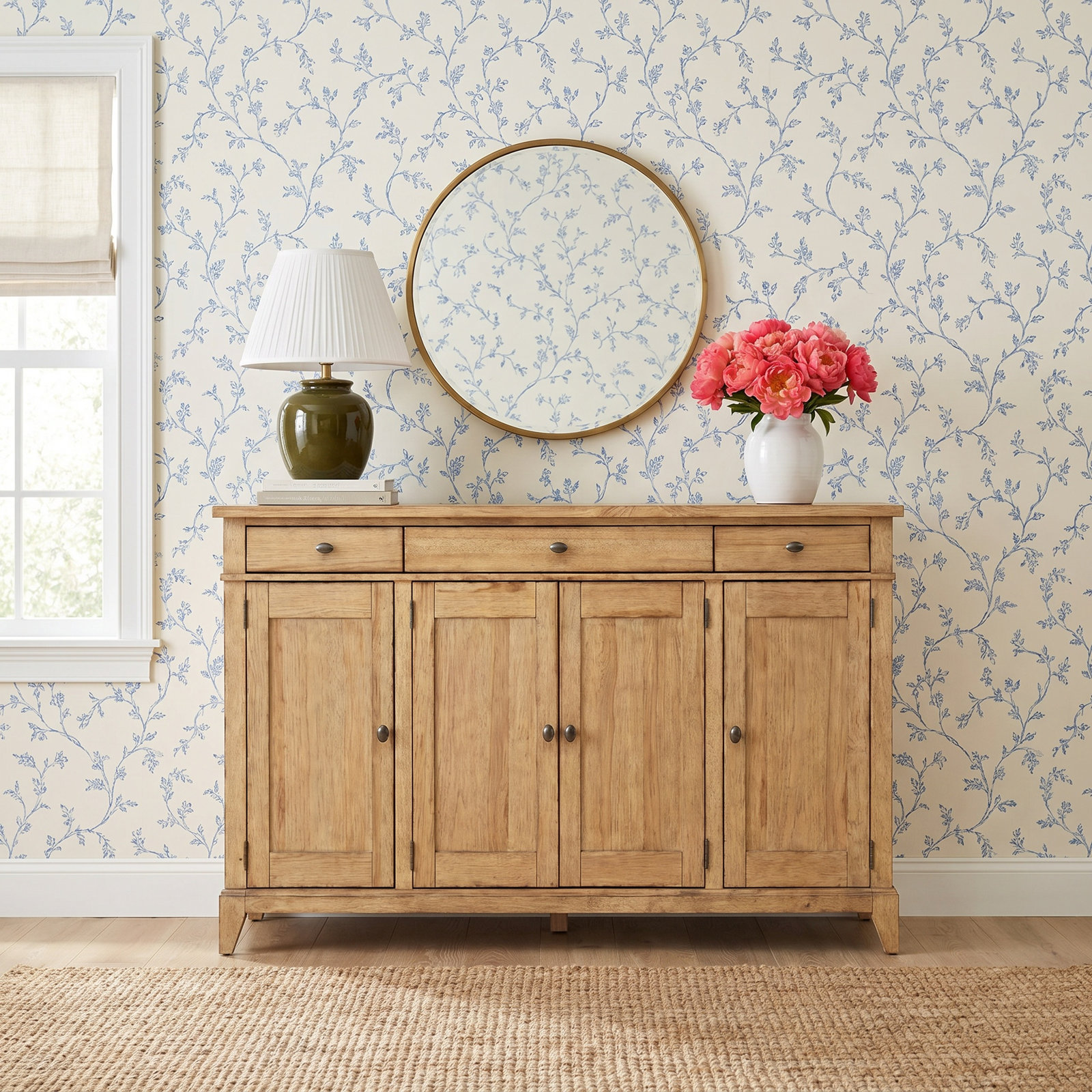 Mya 72" Sideboard Cabinet, Natural