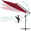 Parasol en porte-à-faux 10 pi Montre-722057556