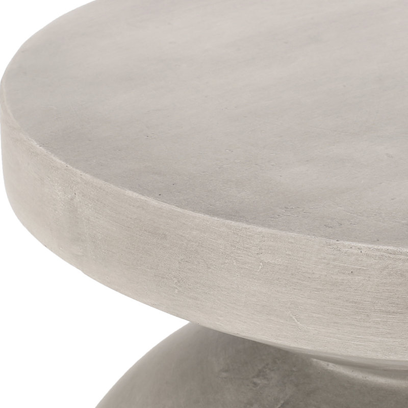 Console légère en béton - Support de plante moderne pour patio