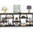 70.9 Inches Industrial Console Table With 4 Tier Storage Shelves For Narrow Entryways And Hallways, Rustic Brown Finish-1765996285